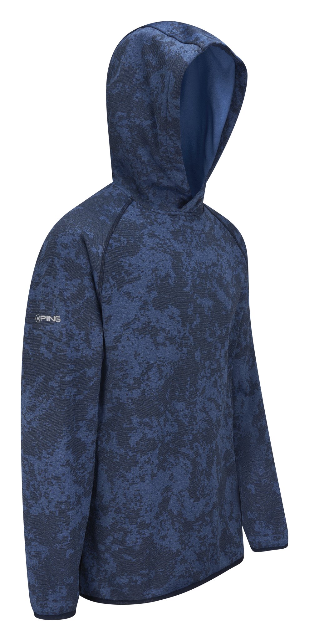 PING Saul pánska mikina, deep sea blue camo
