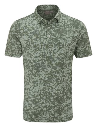 PING Marek Camo Jacquard pánske polo, jade multi
