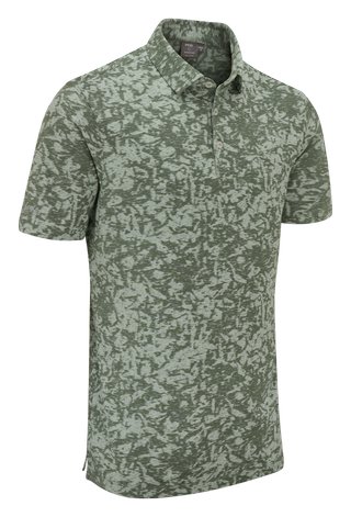 PING Marek Camo Jacquard pánske polo, jade multi