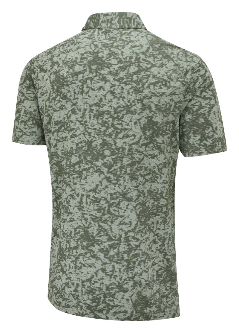 PING Marek Camo Jacquard pánske polo, jade multi