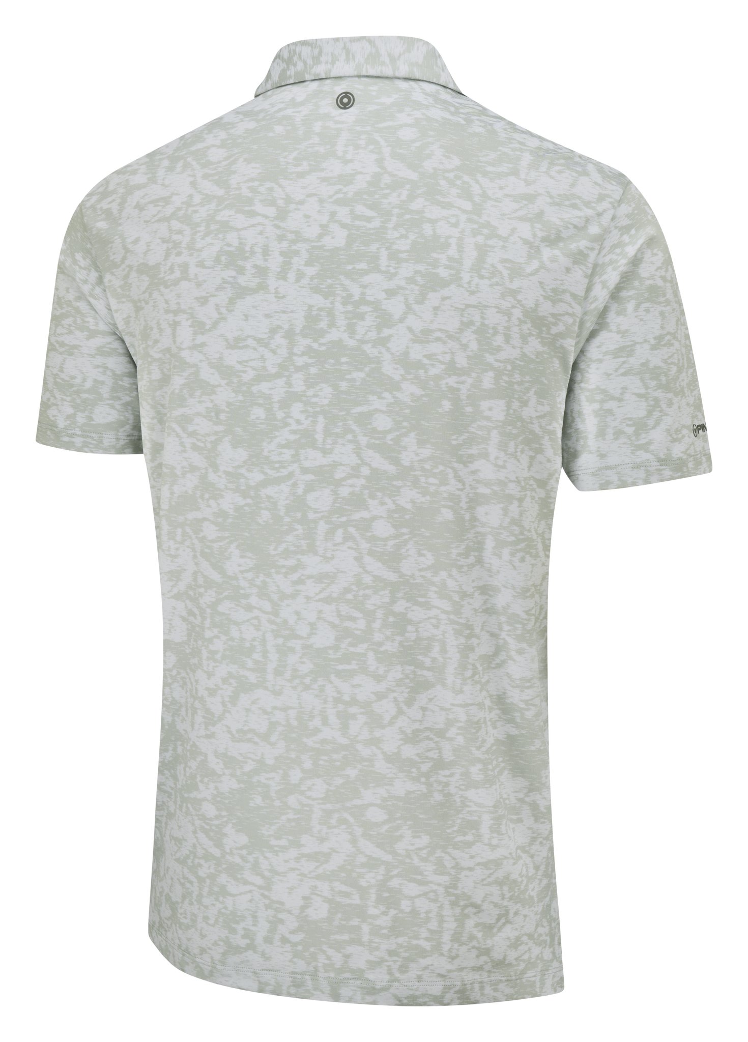 PING Marek Camo Jacquard pánske polo, silver multi