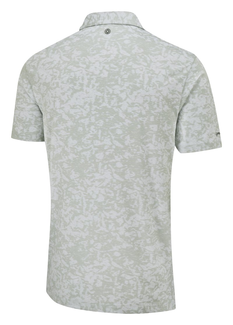 PING Marek Camo Jacquard pánske polo, silver multi