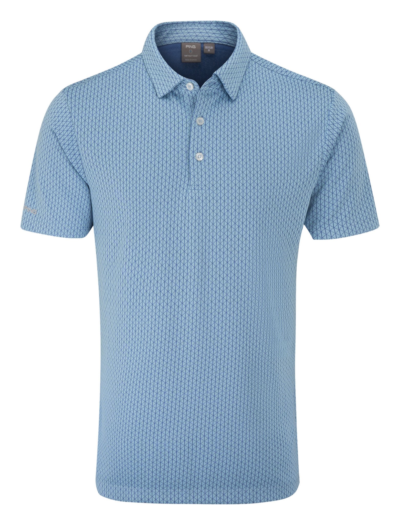 PING Hershel pánske polo, dusty blue multi