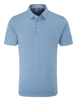 PING Hershel pánske polo, dusty blue multi