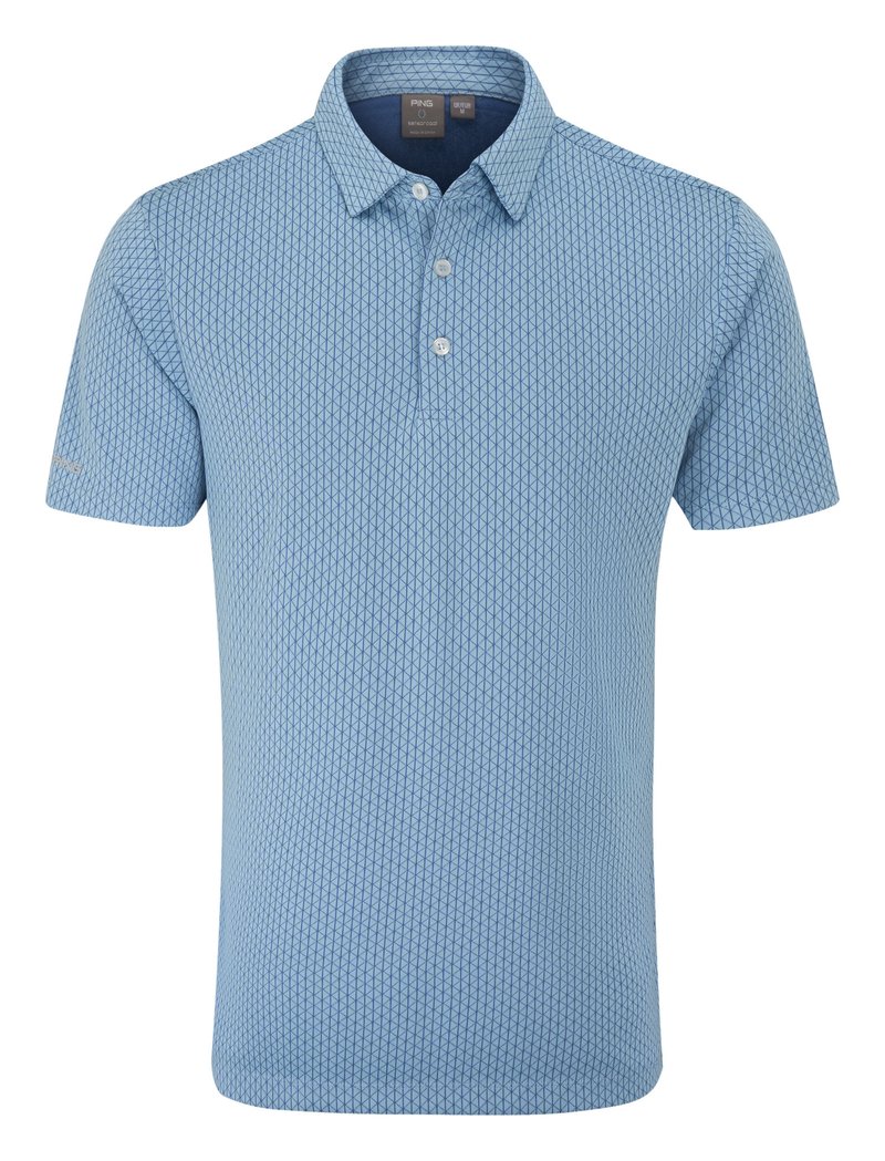 PING Hershel pánske polo, dusty blue multi
