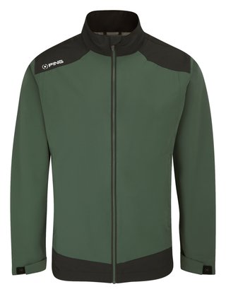 PING AquaDrive Waterproof pánska bunda, gorse green/black