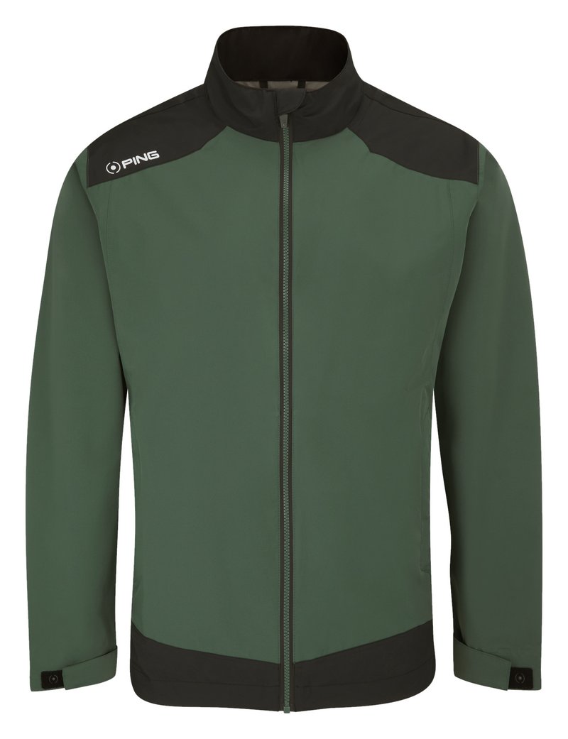 PING AquaDrive Waterproof pánska bunda, gorse green/black