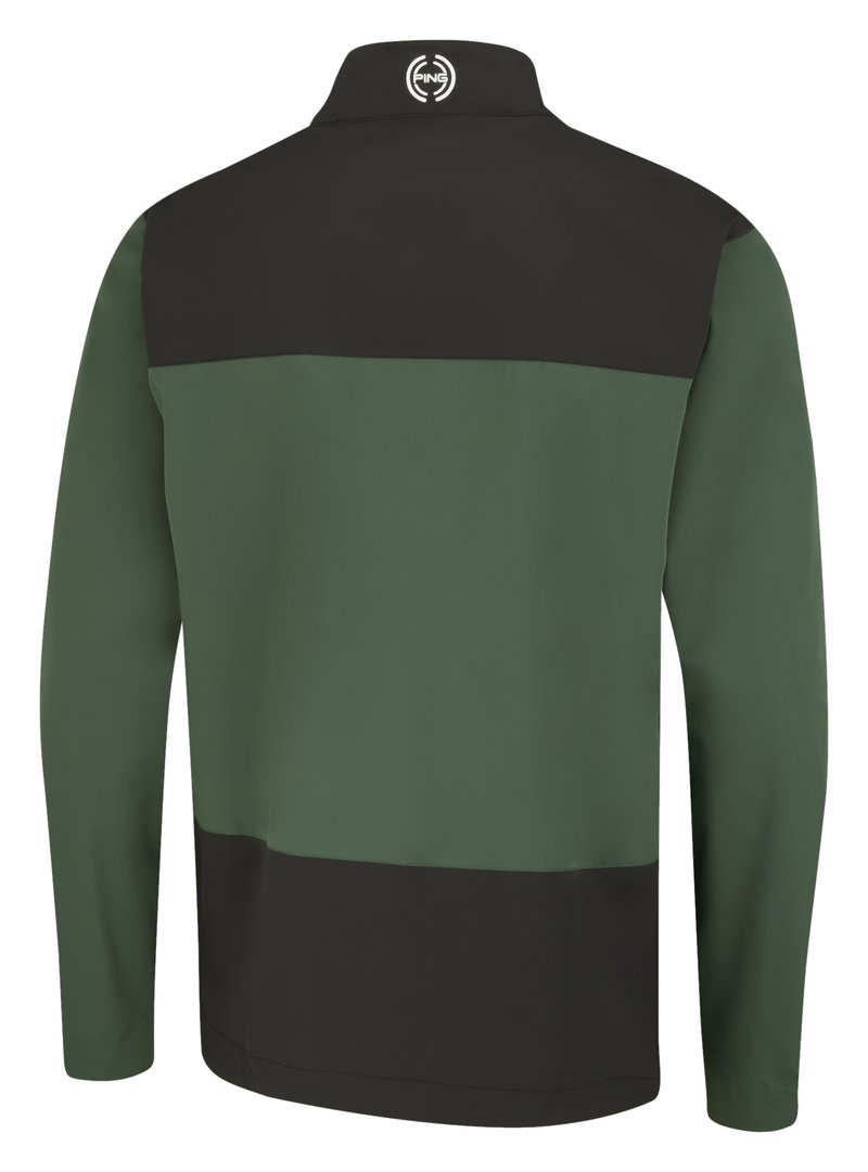 PING AquaDrive Waterproof pánska bunda, gorse green/black