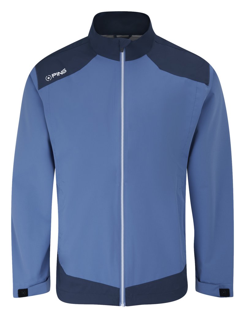 PING AquaDrive Waterproof pánska bunda, harbour blue/oxford blue