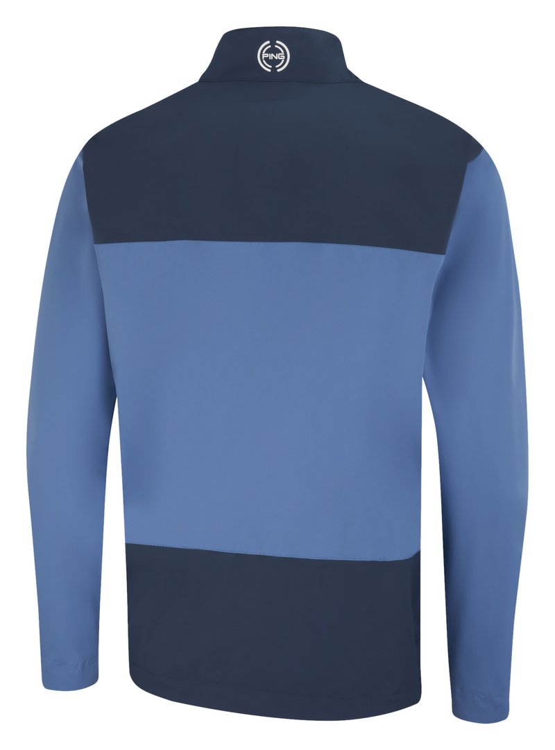 PING AquaDrive Waterproof pánska bunda, harbour blue/oxford blue