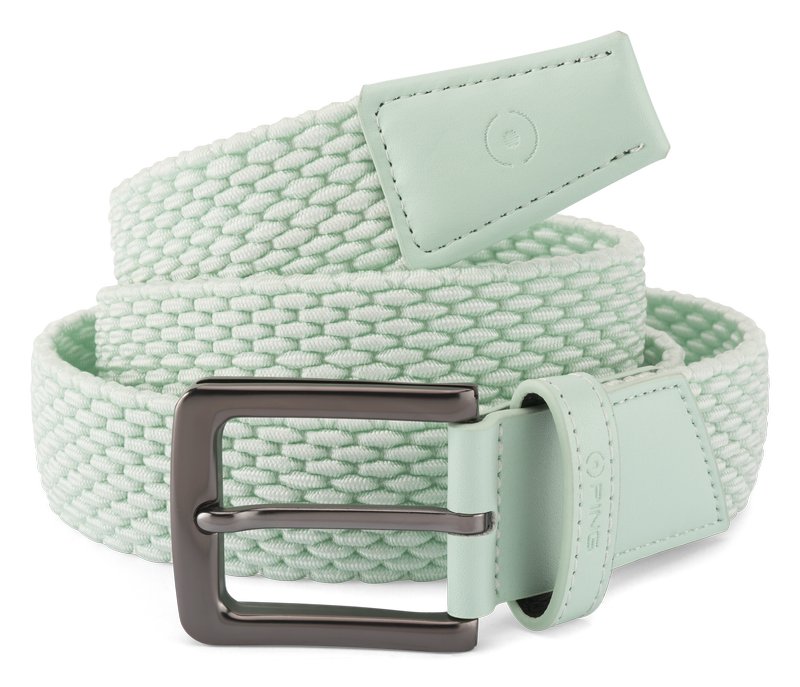 PING Stretch Webbing pánský opasok, jade