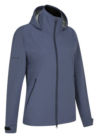 PING AquaDrive Waterproof dámska bunda, blue indigo