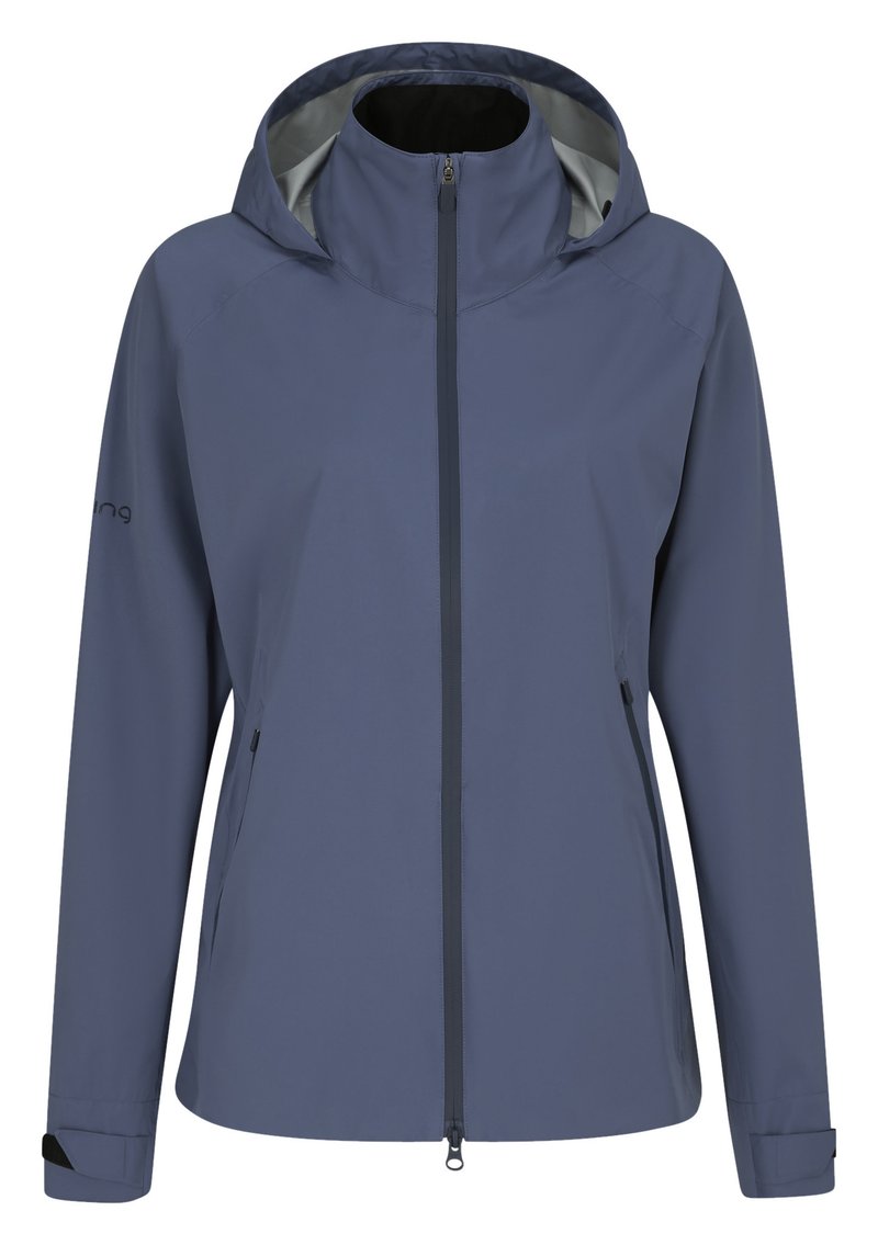 PING AquaDrive Waterproof dámska bunda, blue indigo