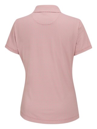 PING Mave dámske polo, coral blush/white