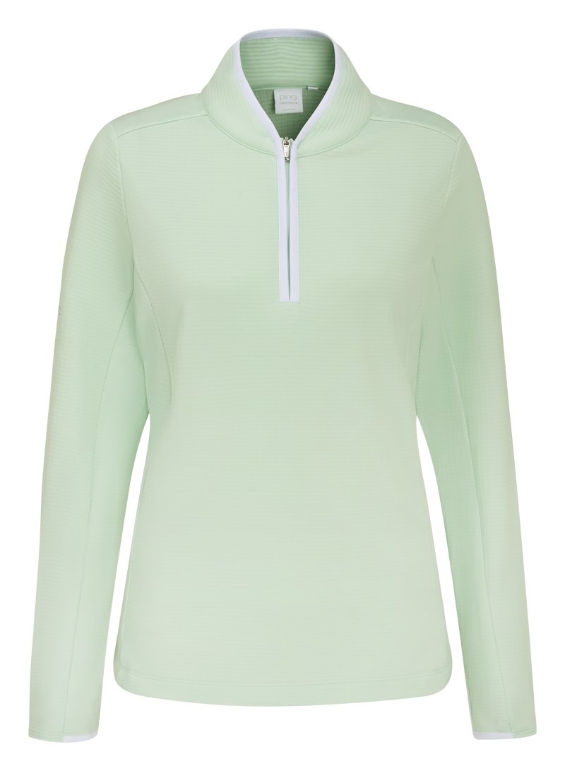 PING Abigale Performance Fleece dámska mikina, jade