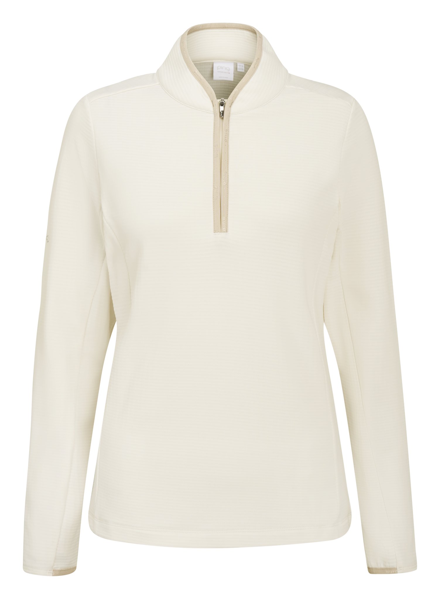 PING Abigale Performance Fleece dámska mikina, egret