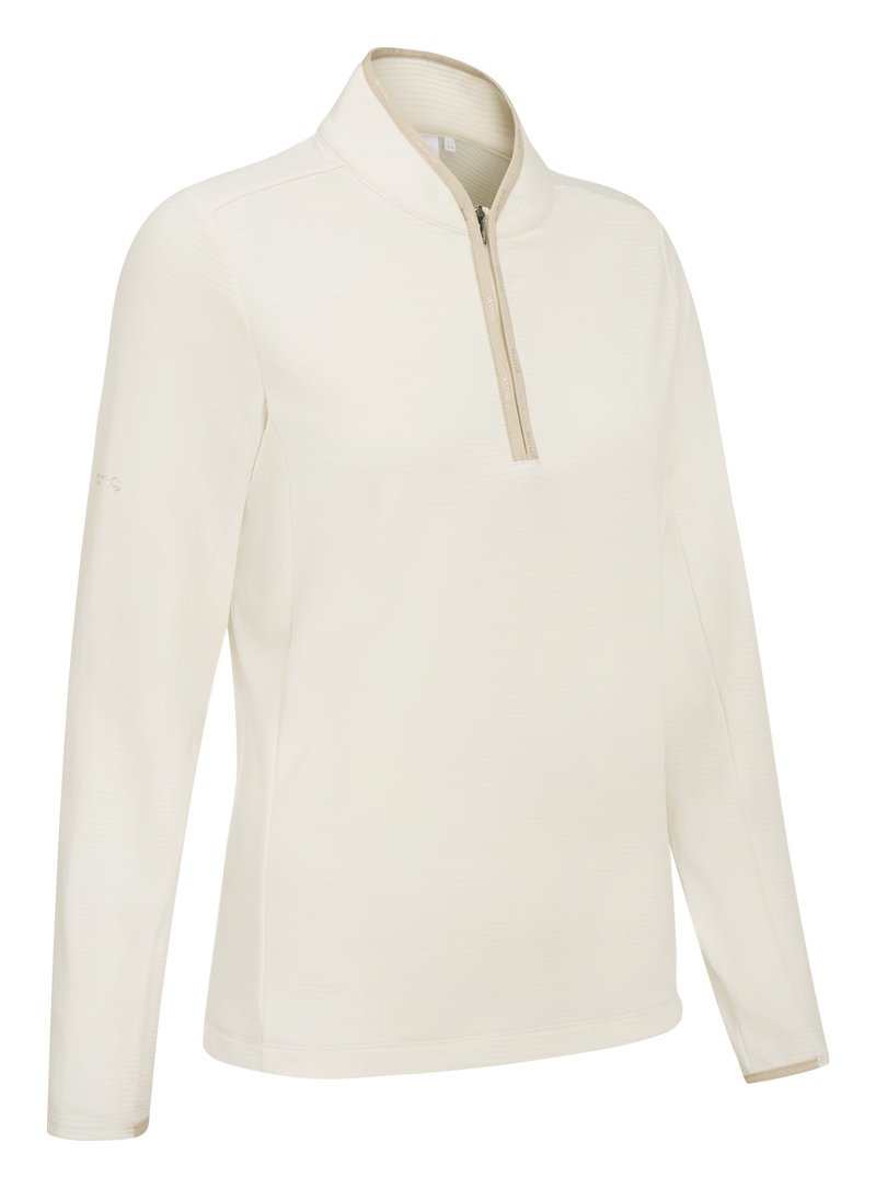 PING Abigale Performance Fleece dámska mikina, egret