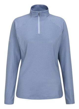 PING Jasmine Printed dámske tričko s dlhým rukávom, viola/blue indigo