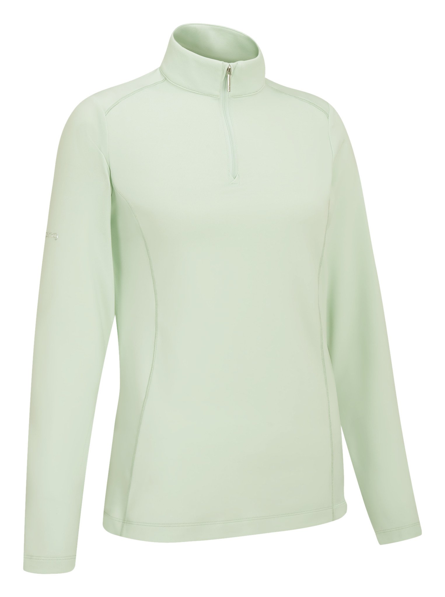 PING Aveline Half Zip dámske tričko s dlhým rukávom, jade