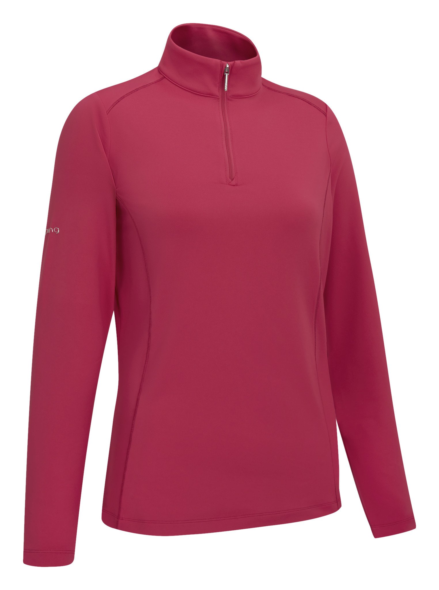 PING Aveline Half Zip dámske tričko s dlhým rukávom, freesia