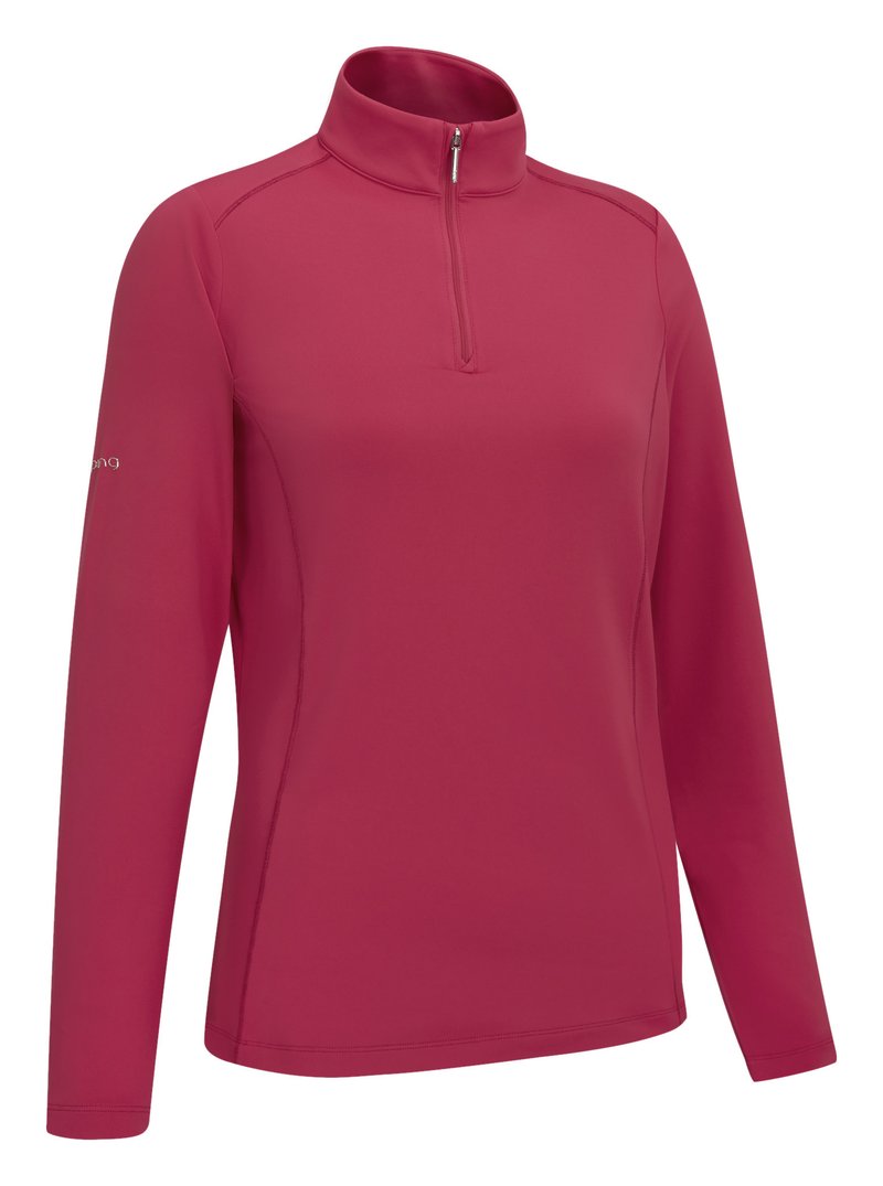PING Aveline Half Zip dámske tričko s dlhým rukávom, freesia