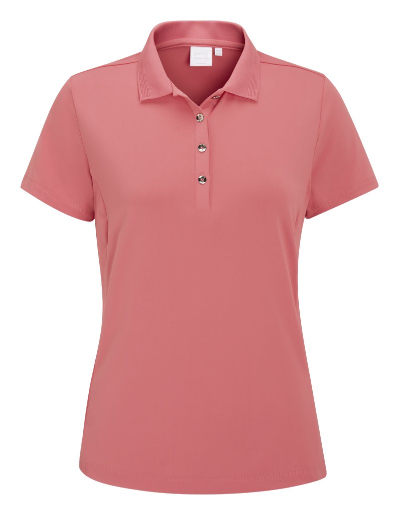 PING Sedona dámske polo, coral blush