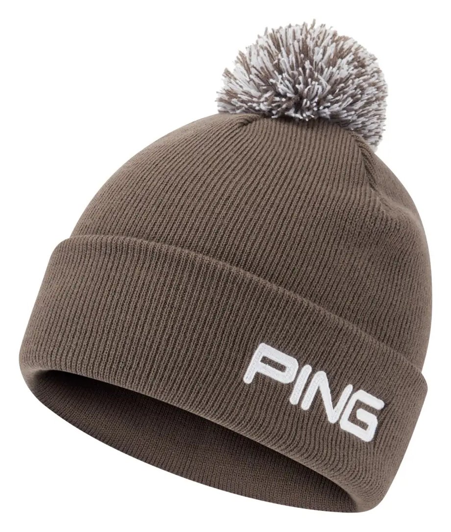 PING Cresting Knit pánska zimná čiapka, coffee