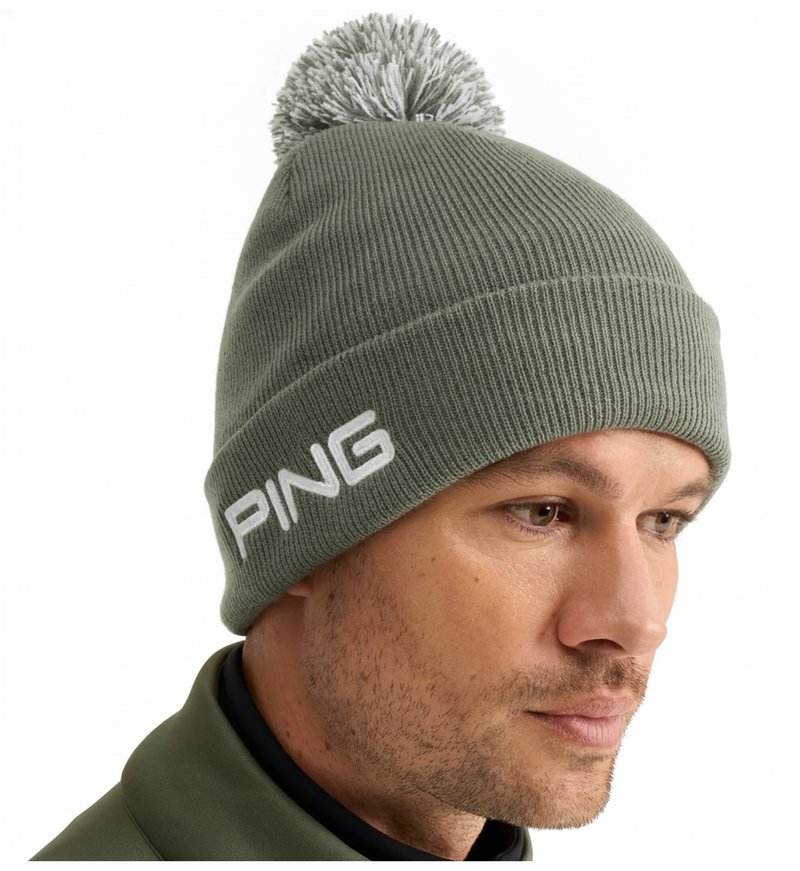 PING Cresting Knit pánska zimná čiapka, laurel