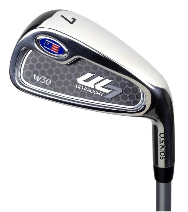 U.S. Kids Golf UL7-39 (99cm) W30 3-Club juniorský golfový set + carry bag, čierny/červený