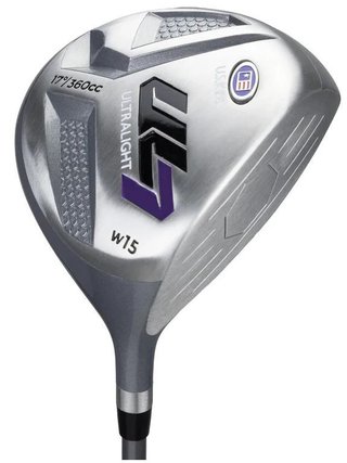 U.S. Kids Golf UL7-54 (137cm) W15 5-Club juniorský golfový set + stand bag, navy