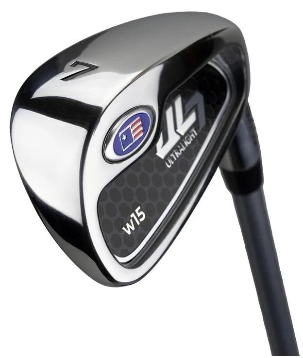 U.S. Kids Golf UL7-54 (137cm) W15 5-Club juniorský golfový set + stand bag, navy