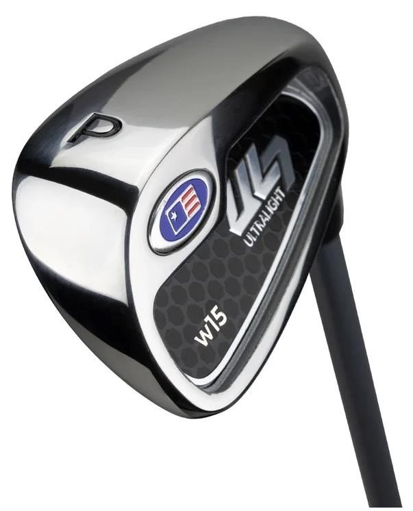 U.S. Kids Golf UL7-54 (137cm) W15 5-Club juniorský golfový set + stand bag, navy