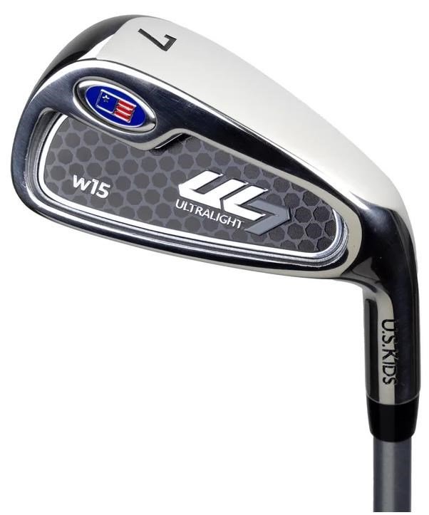 U.S. Kids Golf UL7-57 (145cm) W15 juniorský golfový set so stand bagom, navy/červená/biela