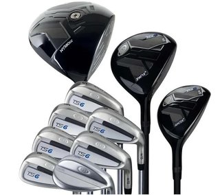 U.S. Kids Golf TS6-48 (122cm) 10-Club juniorský golfový set, grafit, + stand bag, navy/white/grey