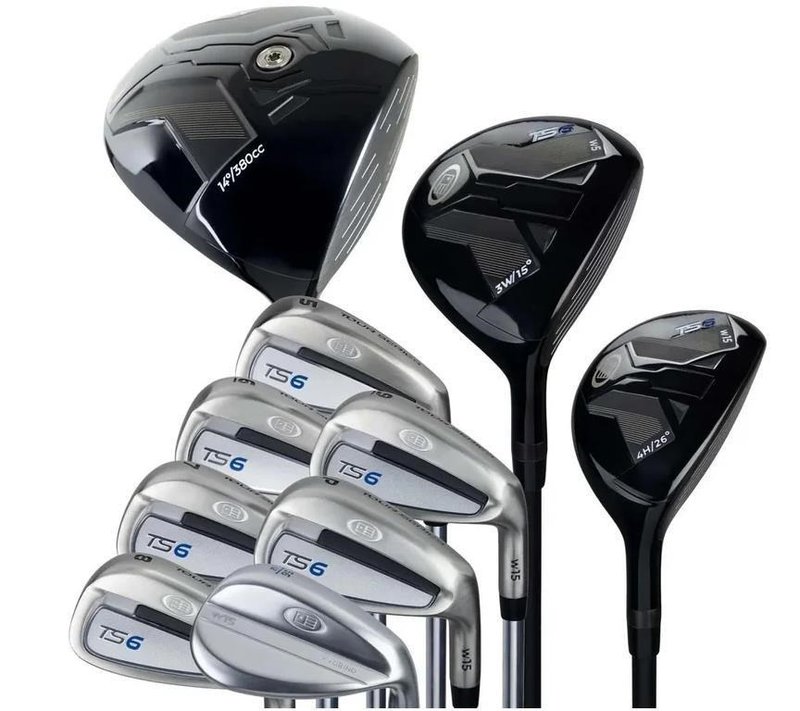 U.S. Kids Golf TS6-48 (122cm) 10-Club juniorský golfový set, grafit, + stand bag, navy/white/grey