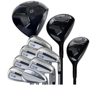 U.S. Kids Golf TS6-60 (152cm) 10-Club juniorský golfový set, grafit, + stand bag, navy/grey/white