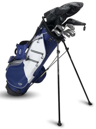 U.S. Kids Golf TS6-66 (167+cm) 10-Club juniorský golfový set, grafit, + stand bag, navy/white/grey