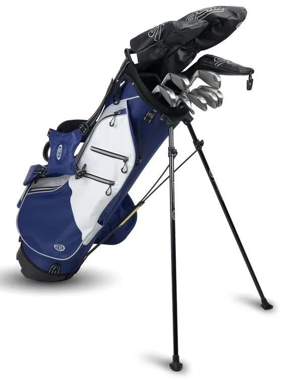 U.S. Kids Golf TS6-66 (167+cm) 10-Club juniorský golfový set, grafit, + stand bag, navy/white/grey
