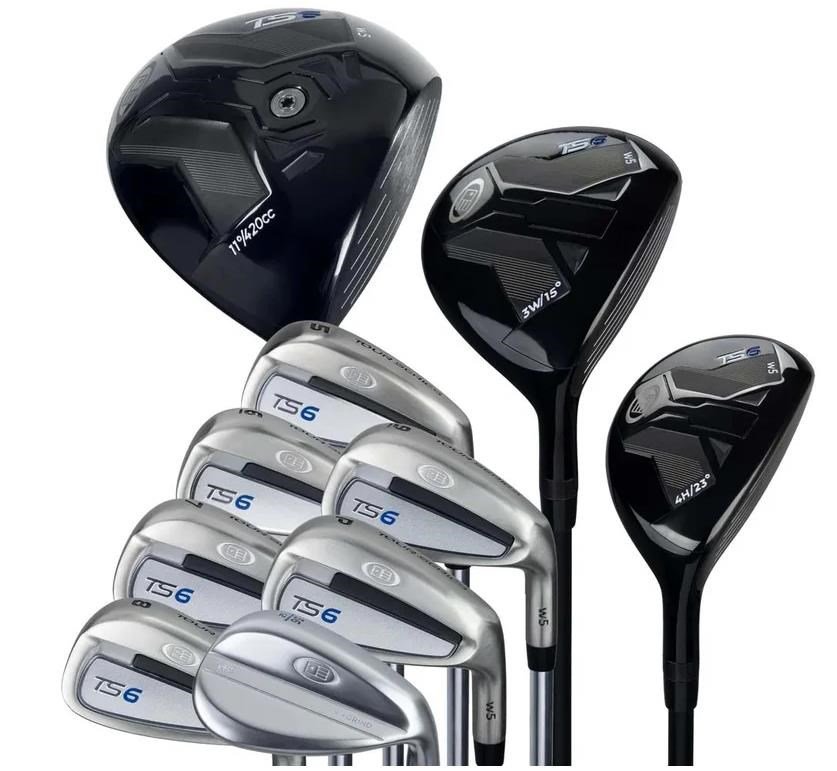 U.S. Kids Golf TS6-66 (167+cm) 10-Club juniorský golfový set, grafit, + stand bag, navy/white/grey
