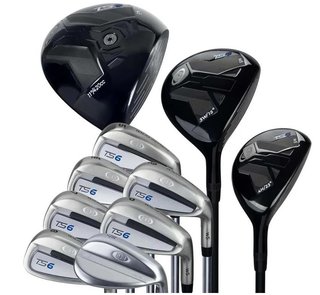U.S. Kids Golf TS6-66 (167+cm) 10-Club juniorský golfový set, grafit, + stand bag, navy/white/grey
