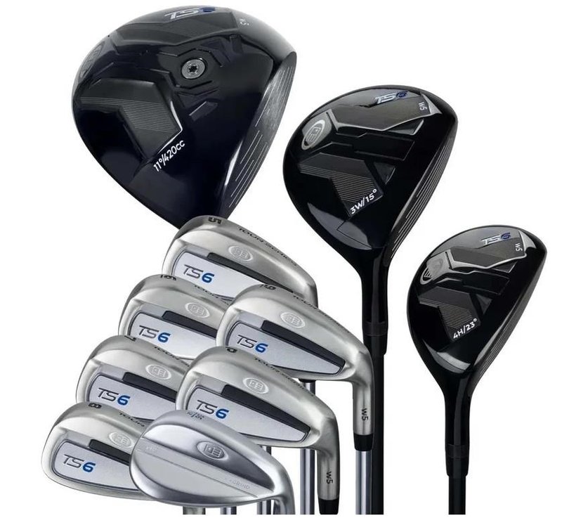 U.S. Kids Golf TS6-66 (167+cm) 10-Club juniorský golfový set, grafit, + stand bag, navy/white/grey