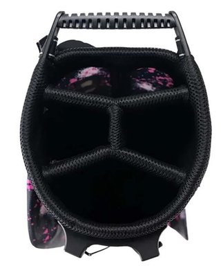 U.S. Kids Golf TS6-51 junior stand bag, pink paint splatter