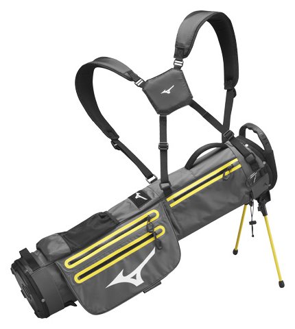Mizuno BR-D2 stand bag, sivý/žltý