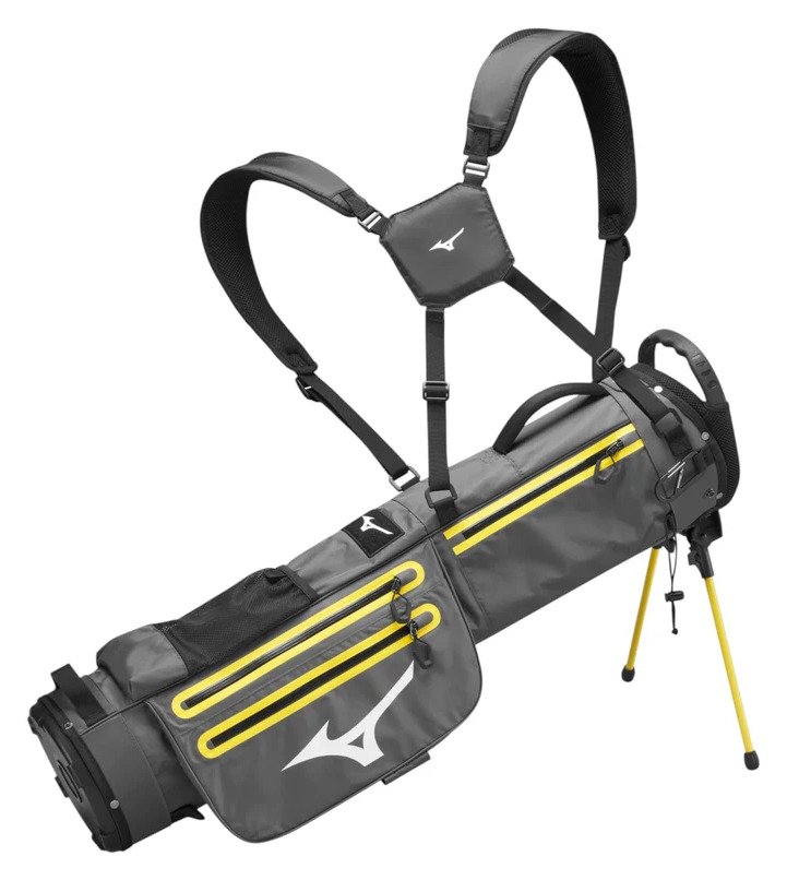 Mizuno BR-D2 stand bag, sivý/žltý