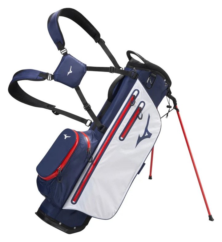 Mizuno BR-DRI stand bag, námornícka/červená