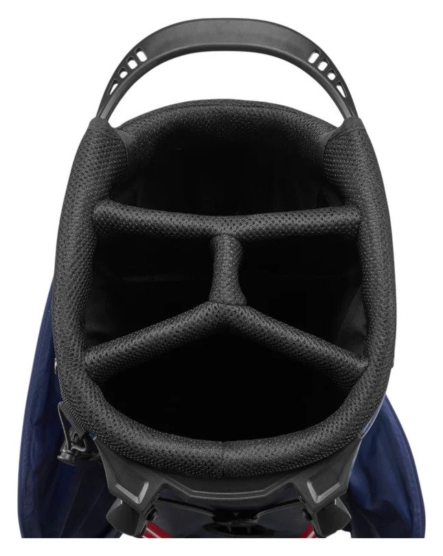 Mizuno BR-DRI stand bag, námornícka/červená