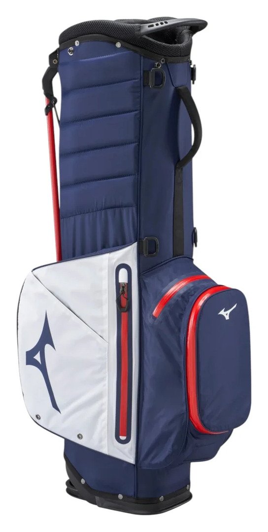 Mizuno BR-DRI stand bag, námornícka/červená