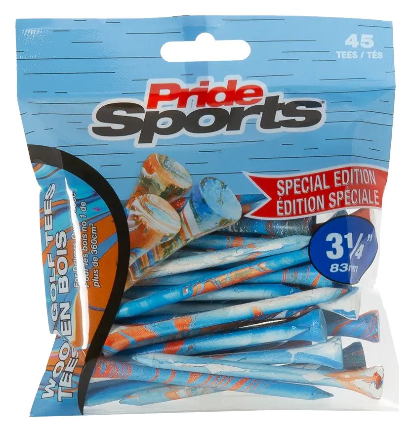 Pride Sports Special Edition Paint Splatter týčky (45 ks), 83 mm (3 1/4"), modro/oranžové
