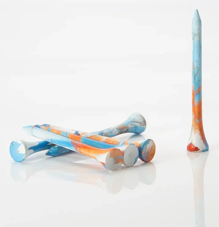 Pride Sports Special Edition Paint Splatter týčky (45 ks), 83 mm (3 1/4"), modro/oranžové