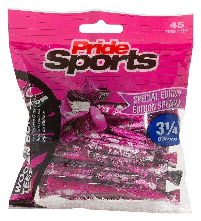 Pride Sports Special Edition Paint Splatter týčky (45 ks), 83 mm (3 1/4"), ružové/čierne